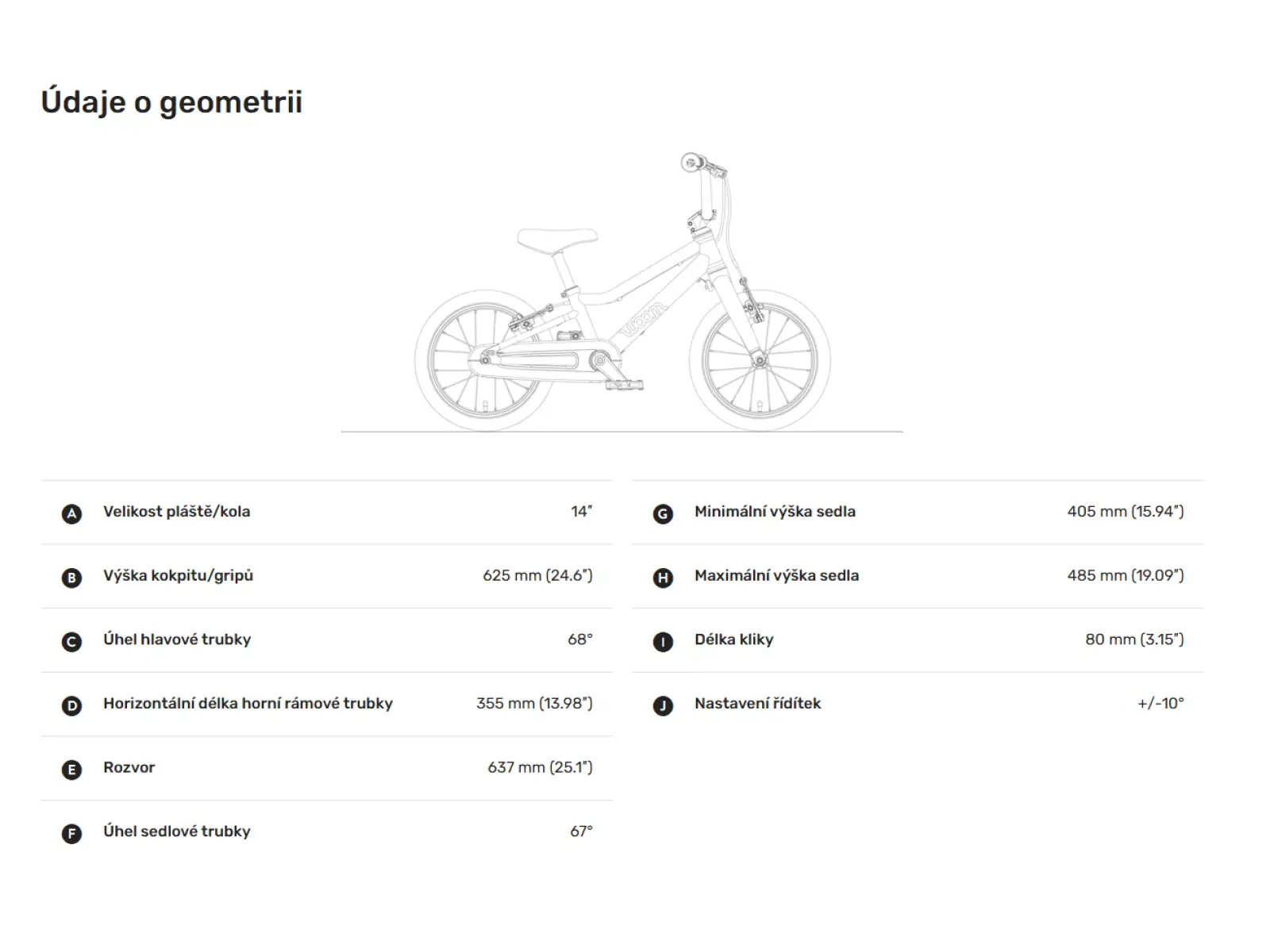 Woom GO 2 Red 14 Kinderfahrrad