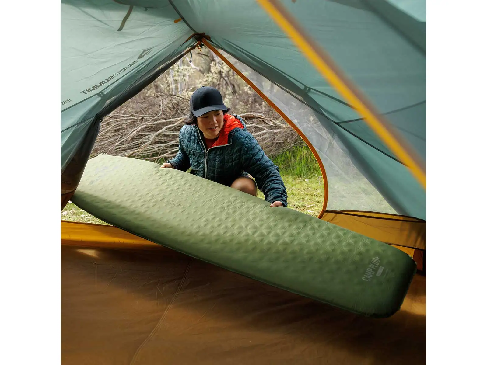 Sea To Summit Camp Plus selbstaufblasende Isomatte Regular Wide Cypress