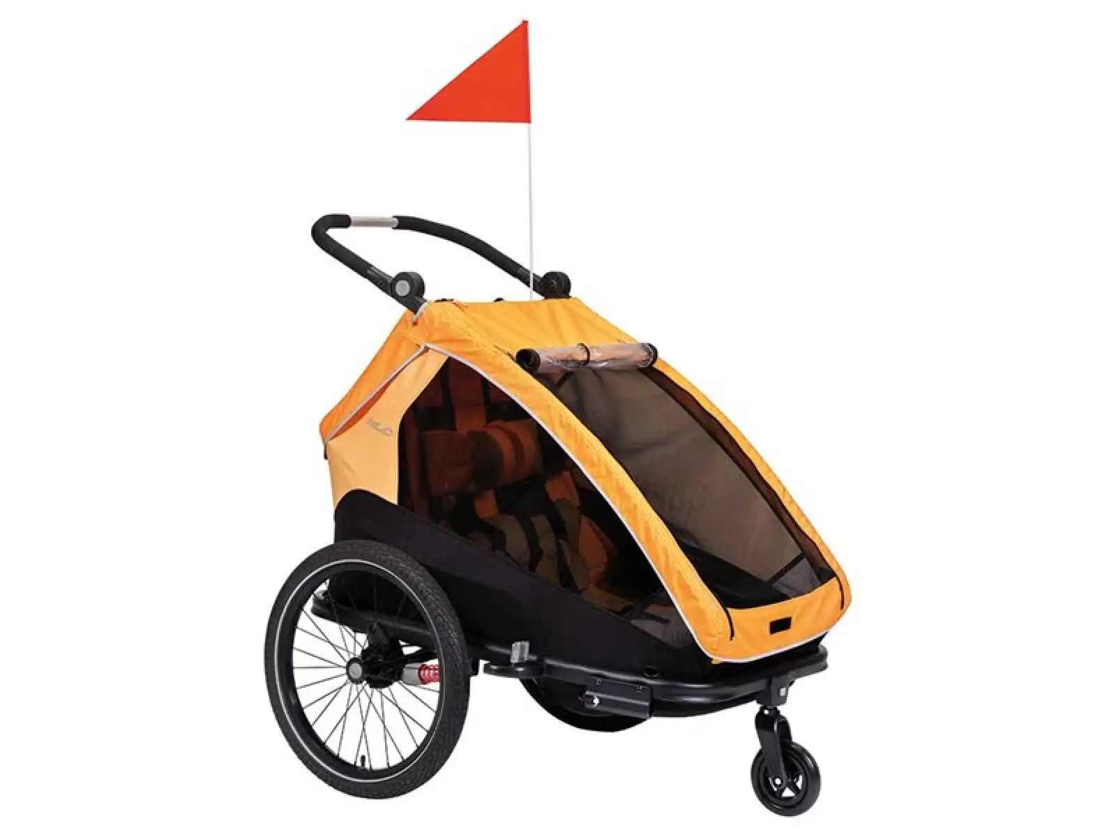 XLC DUOs BS-C10 Zweisitzer-Hänger 20" in Ringelblume/Anthrazit