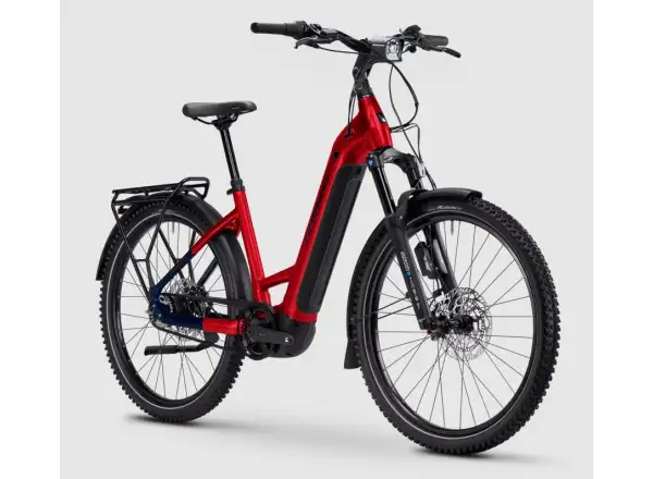 Haibike TREKKING 9 ABS 800Wh Tiefeinsteiger E-Bike dynamite red/blue