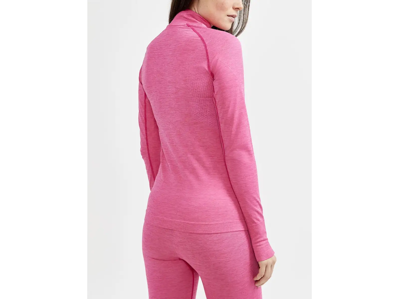 Craft CORE Dry Active Comfort Zip Damen Langarmshirt Rosa