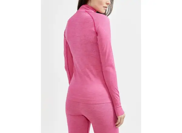 Craft CORE Dry Active Comfort Zip Damen Langarmshirt Rosa