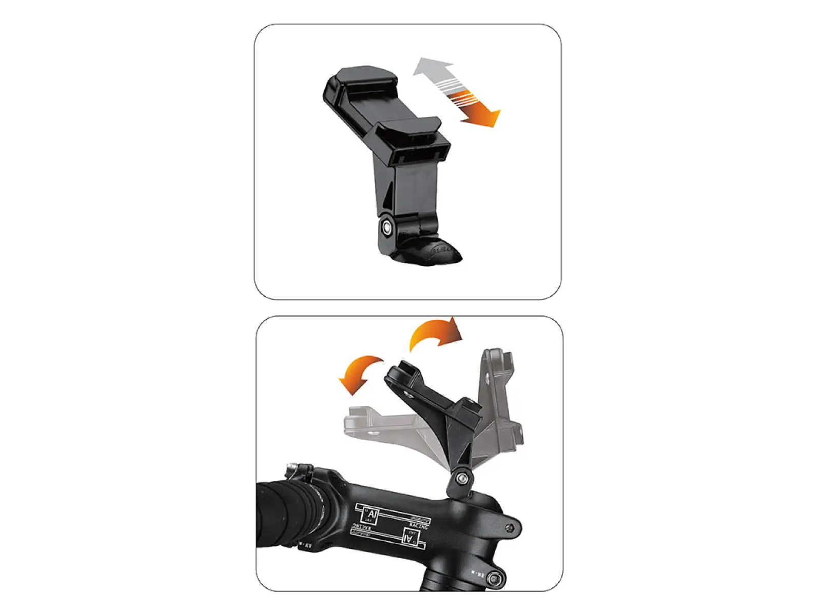 Ibera Handyhülle für Lenkervorbau PB23 + Halterung Q5