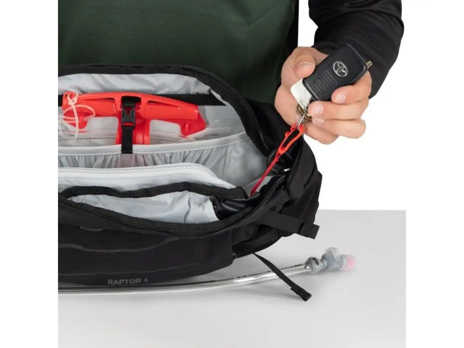 Osprey Raptor 4 Hüfttasche Pediment Grey