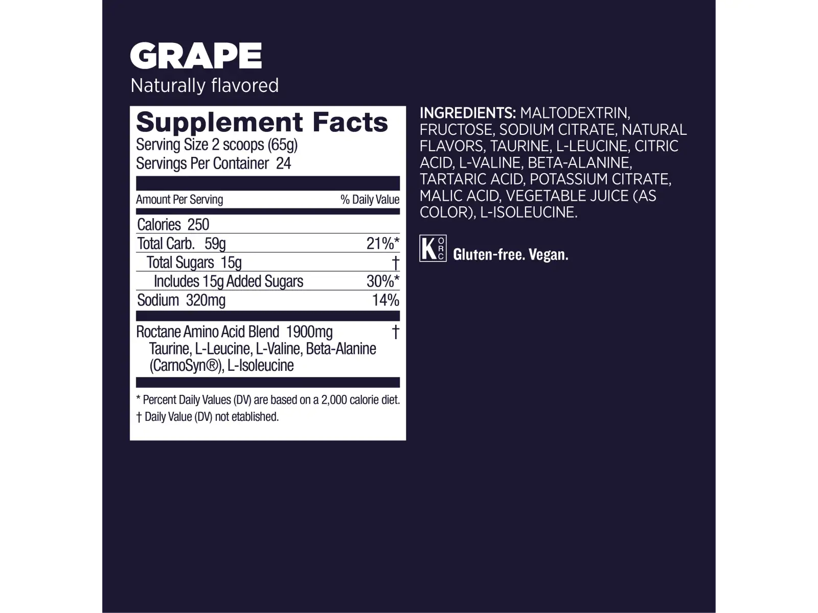 GU Roctane Drink Mix 1560 g Grape