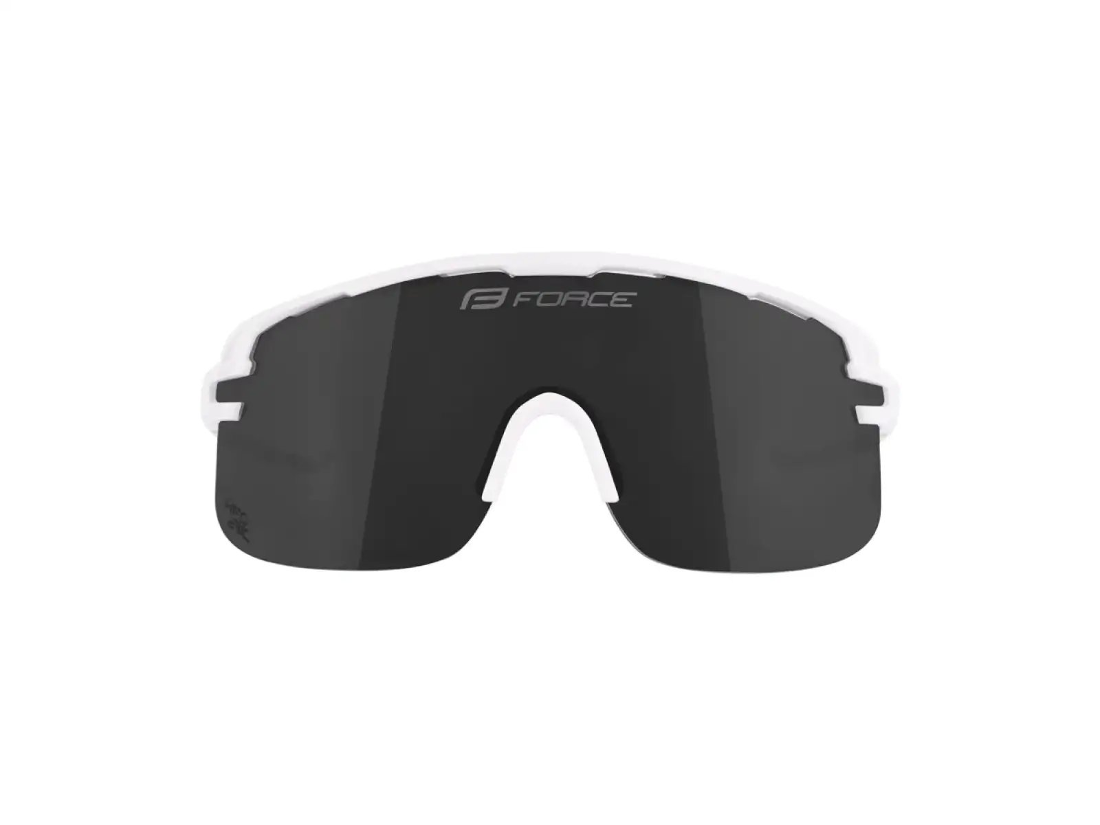 Force Epic Fahrradbrille weiß/schwarz verspiegeltes Glas