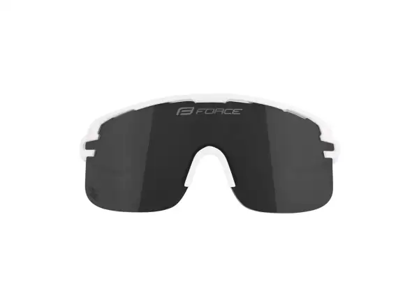 Force Epic Fahrradbrille weiß/schwarz verspiegeltes Glas