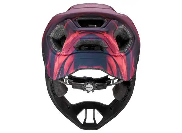 Uvex React JR Fullface MTB Helm Cranberry matt