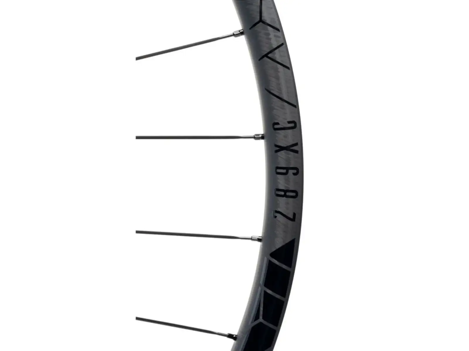 Die Reynolds Blacklabel 309/289 XC 29" Laufräder mit Shimano Micro Spline Nuss, 24/28 Speichen und einer Einbaubreite von 148 mm.