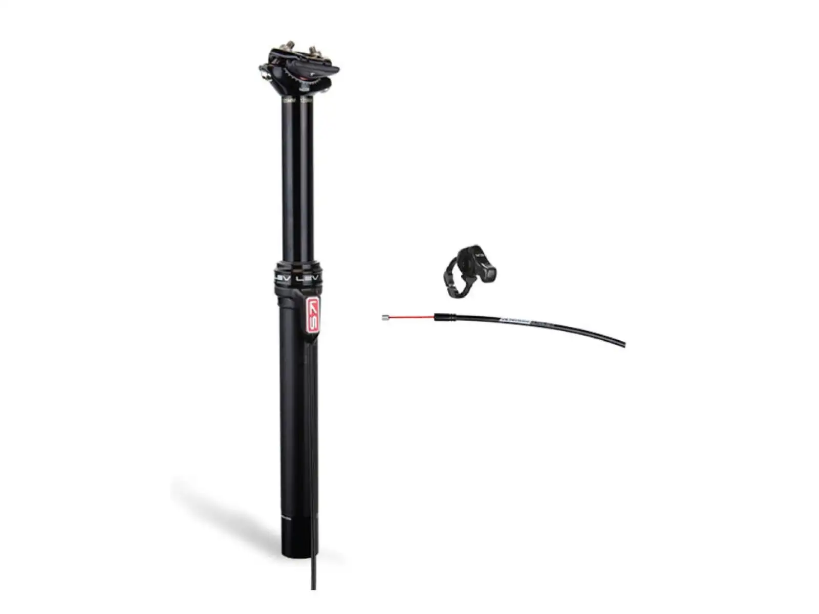 Kind Shock LEV Remote 100 mm Teleskop-Sattelstütze 27,2x405 mm - zerkratzt