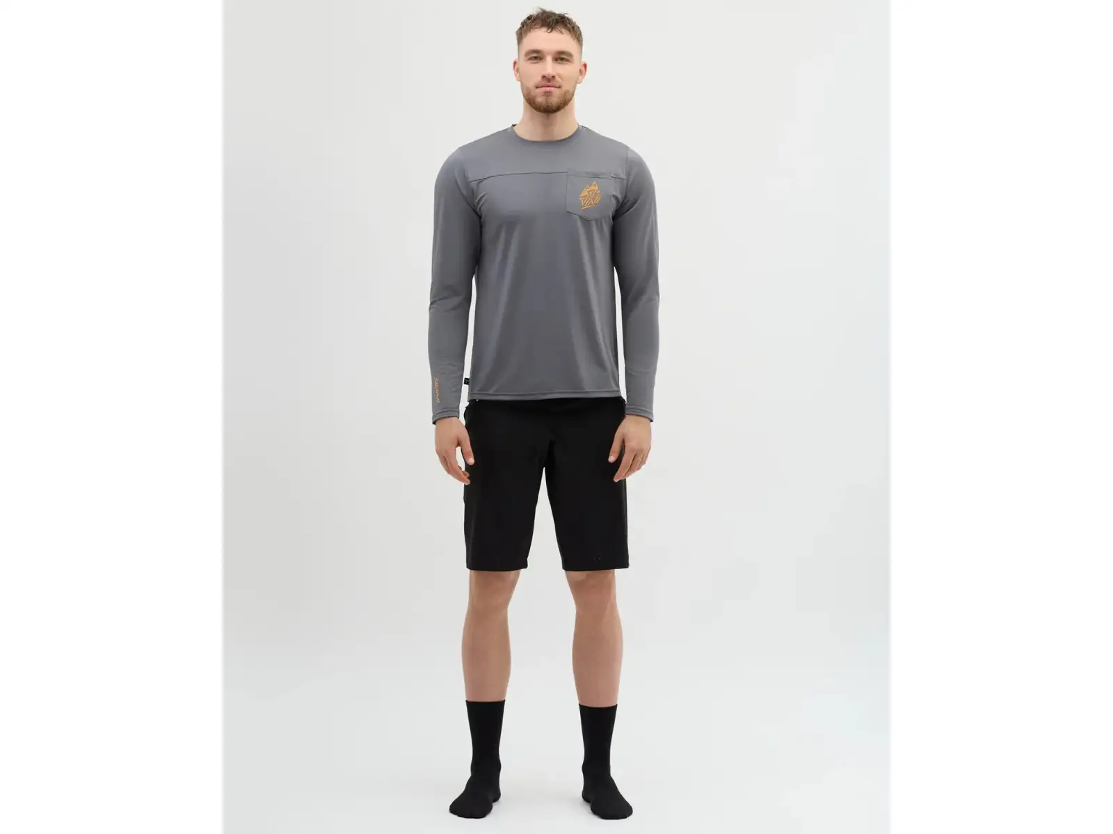 Silvini Ello Herren freies Trikot Langarm Grey/Tiger