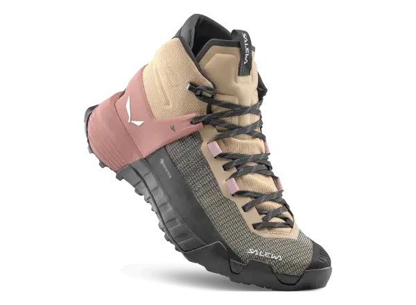 Salewa Wildfire NXT Mid GTX Damen-Wanderschuhe Quicksand/Etruscan Red