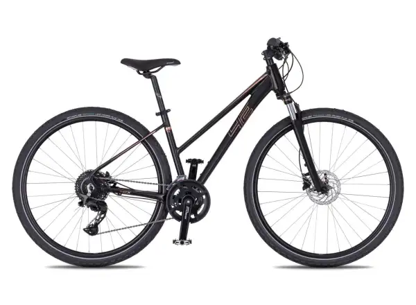 4Ever Pulse Disc Trekkingfahrrad matt black / rose gold