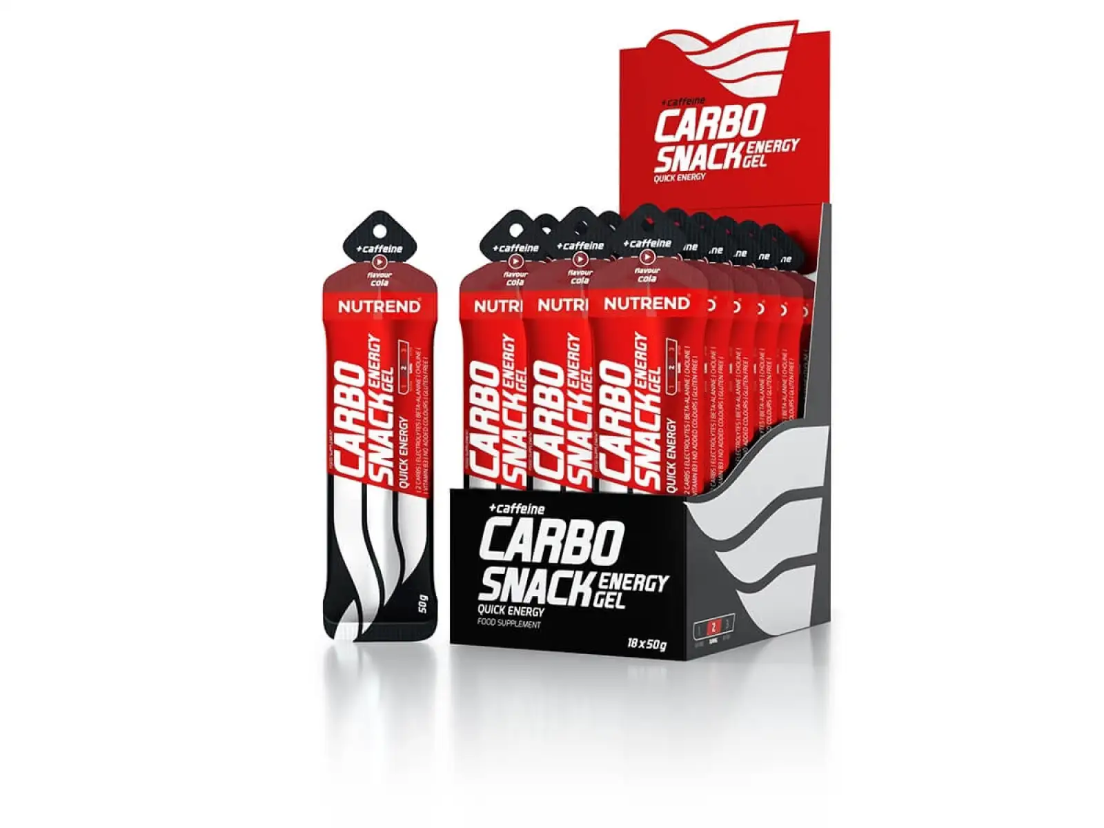 Nutrend Carbosnack mit Koffein Beutel 50 g Cola