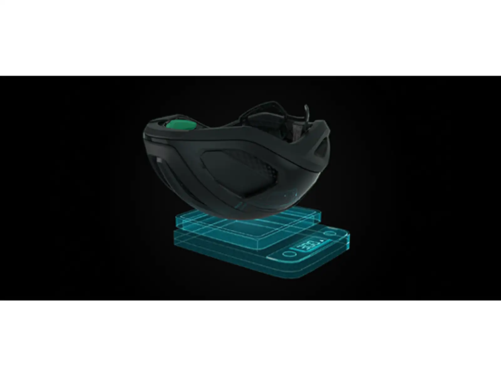 Lazer Vento KinetiCore Helm schwarz/silber