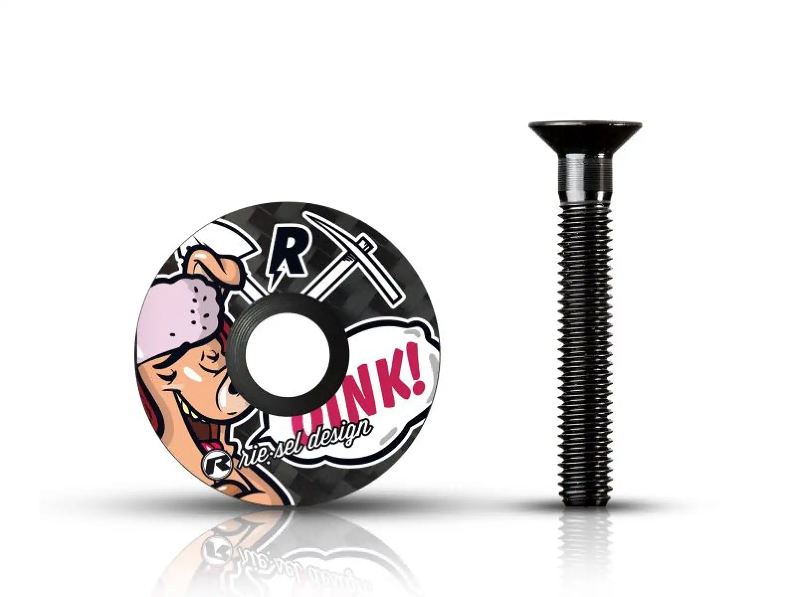 Rie:sel Design Stem:cap Kopfdeckelkappe trail pig
