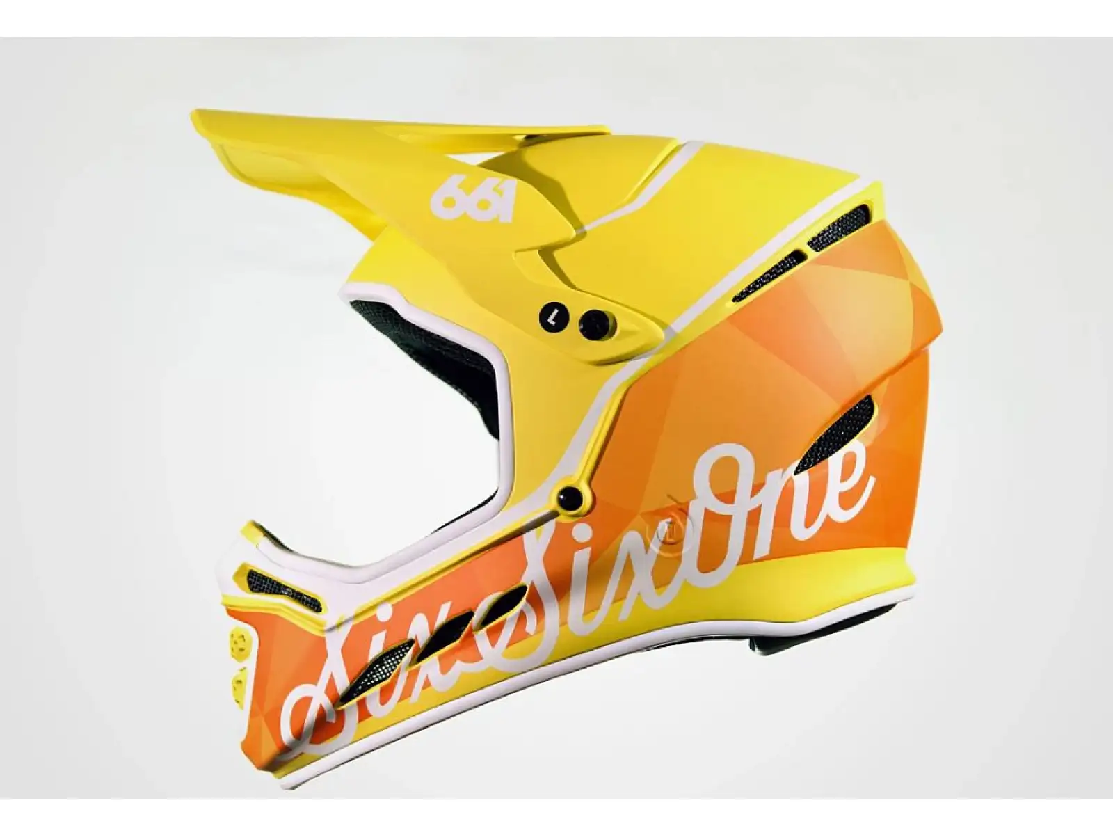 661 Reset Downhill Helm Geo Zitrone