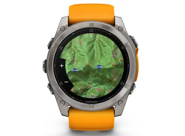Garmin fenix 8 - 51 mm AMOLED Sapphire Smartwatch Titanium Orange/Graphite