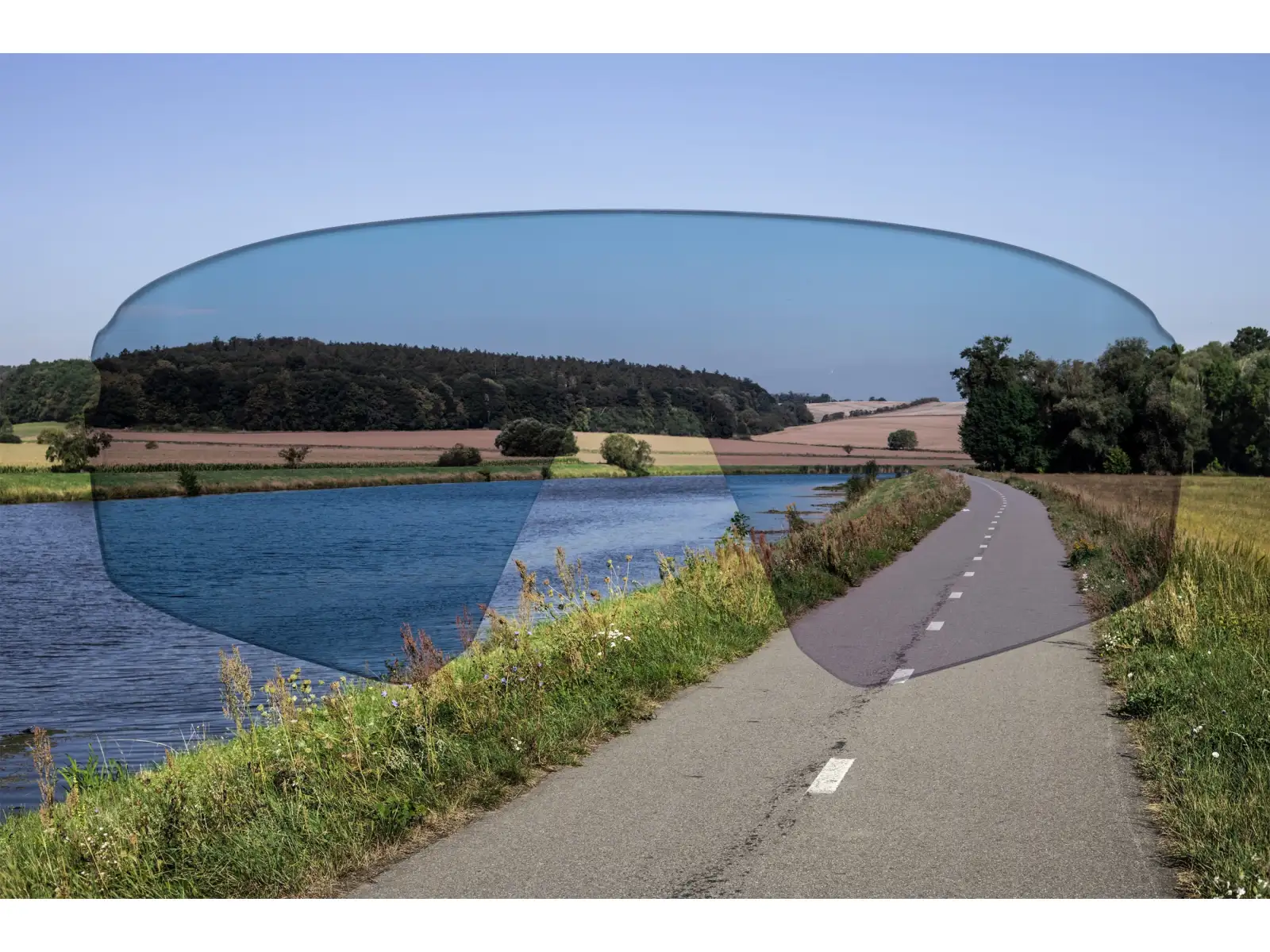 Force Electra Brille weiß/schwarz Spiegelglas