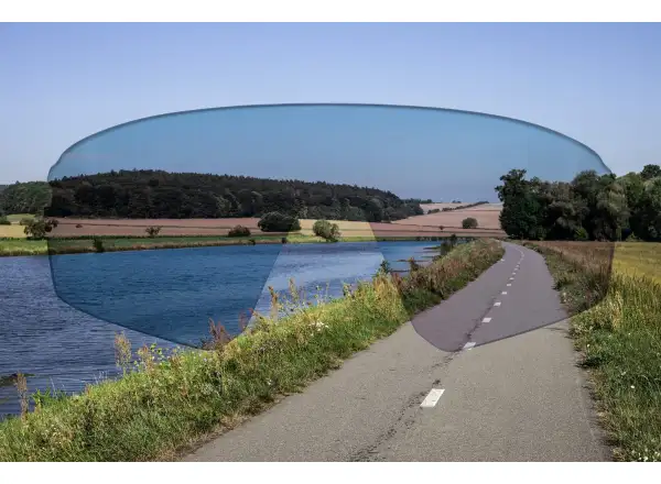 Force Electra Brille weiß/schwarz Spiegelglas