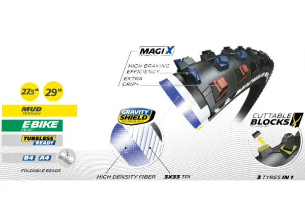 MTB Reifen Michelin Mud Enduro Magi-X 29x2,25" TLR Kevlar