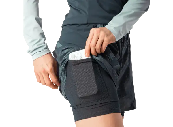 Dynafit Trail Reflective 2in1 Damen Laufshorts Cinder