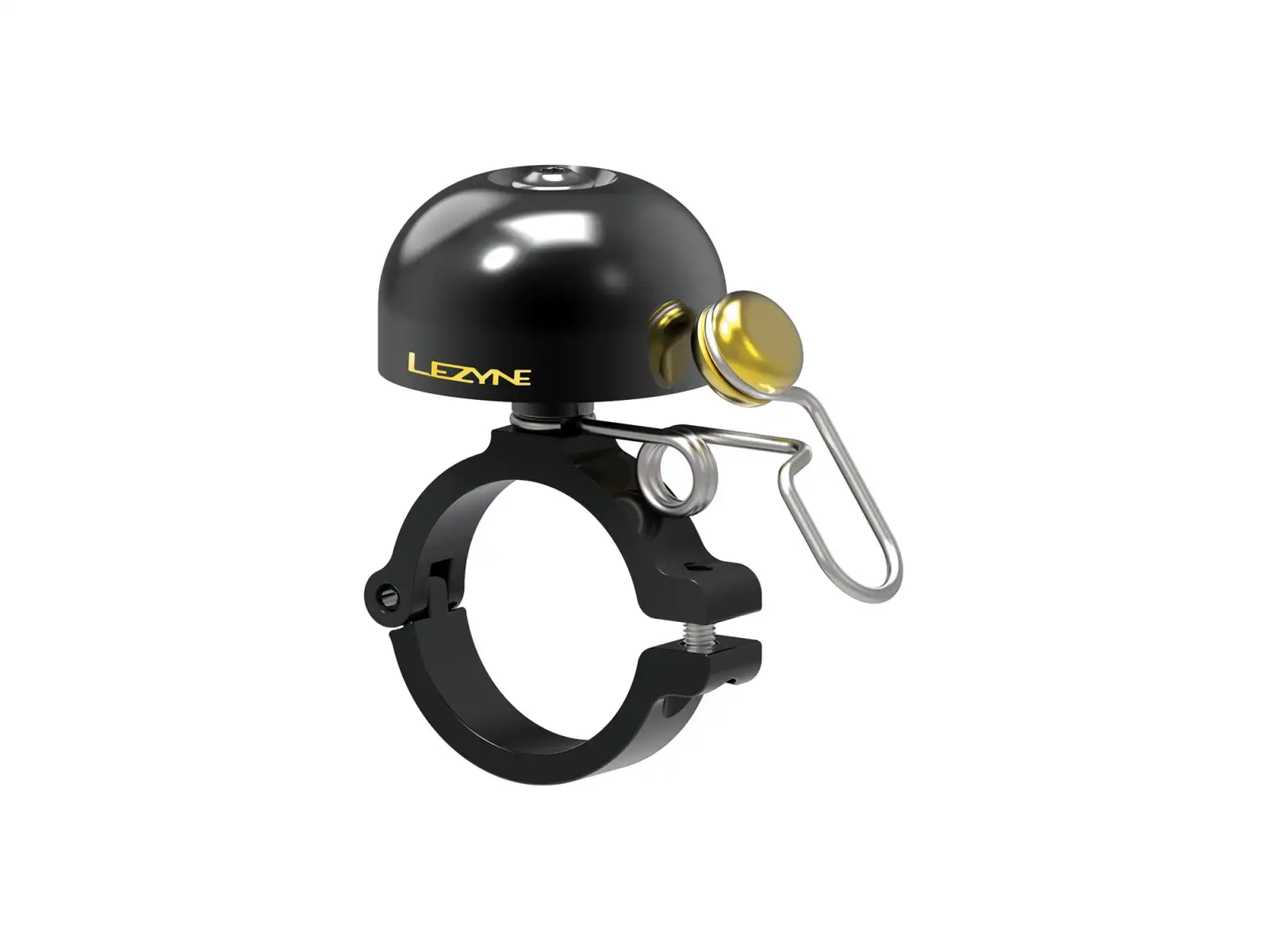 Lezyne Classic Messing Glocke Hard Mount Schwarz