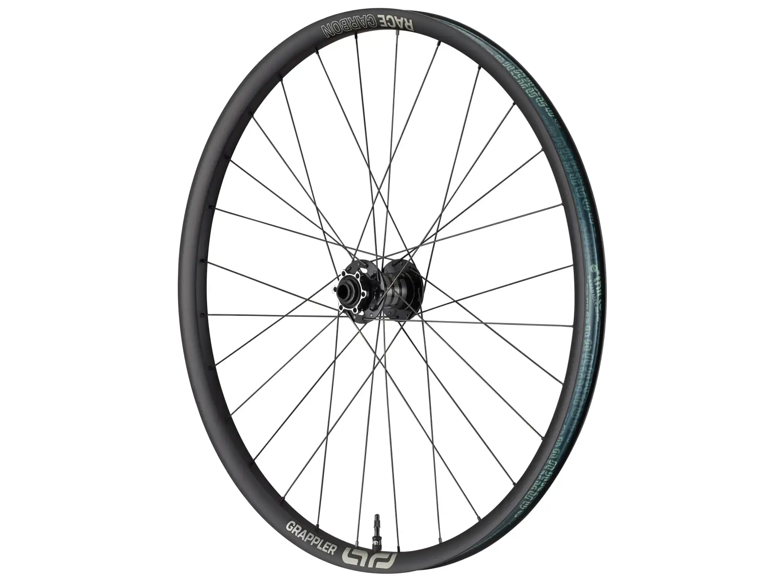 E-13 Grappler Rennen Carbon E-Spec Boost 29" Vorderrad in Schwarz.