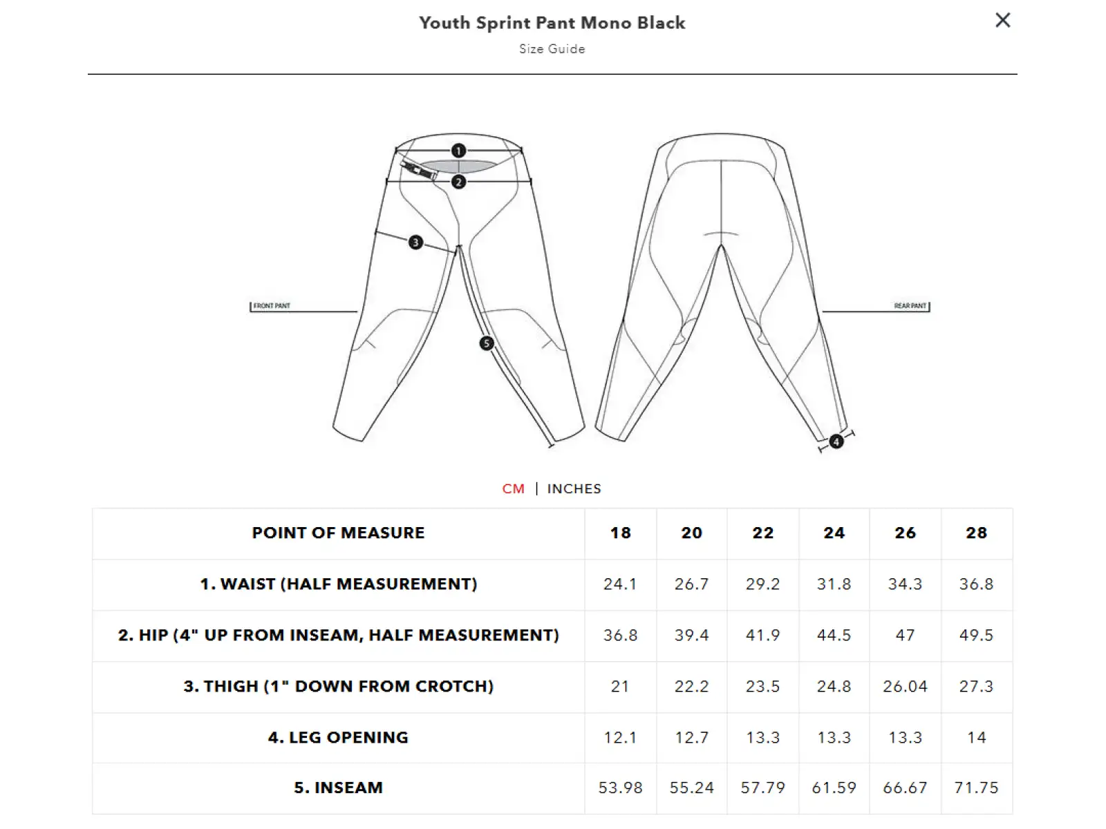 Troy Lee Designs Sprint Kinderhose Mono Black
