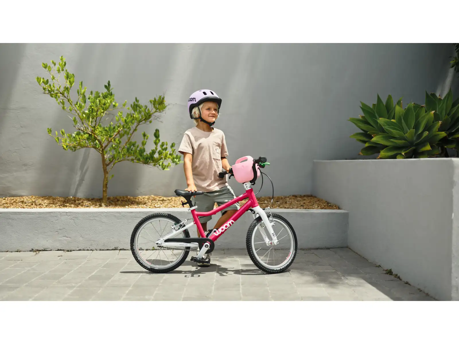 Woom GO 3 Automagic Hot Pink 16 Kinderfahrrad