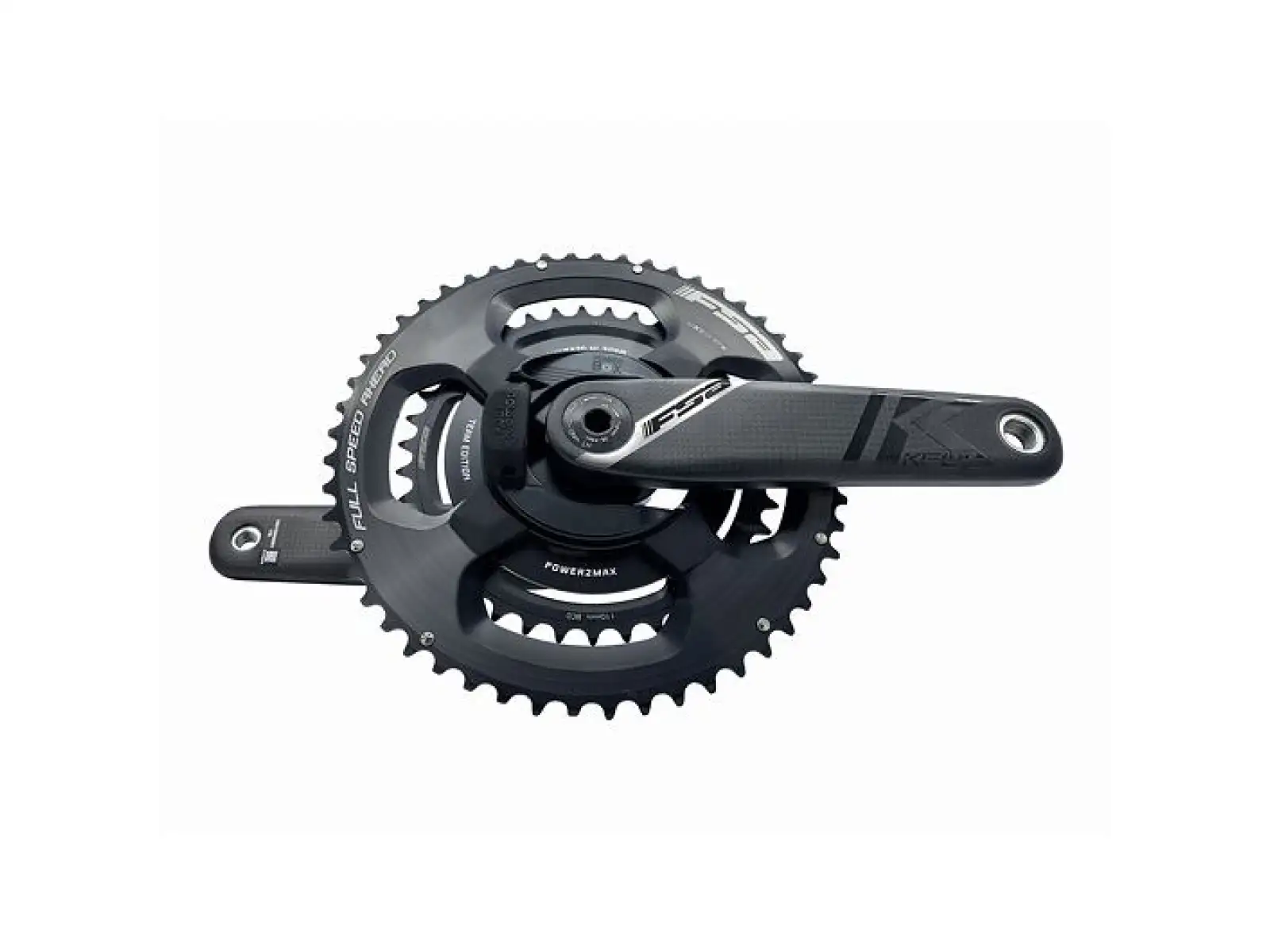 FSA K-Force Powerbox Team Edition Straßenkurbeln mit Leistungsmesser 52 x 36 Zähne 175 mm.