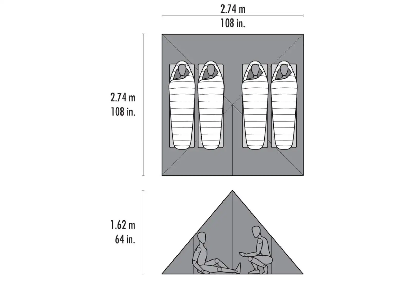 MSR Front Range UL Tarp Shelter Unterstand für 4 Personen