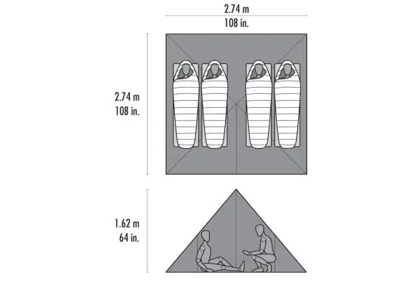 MSR Front Range UL Tarp Shelter Unterstand für 4 Personen
