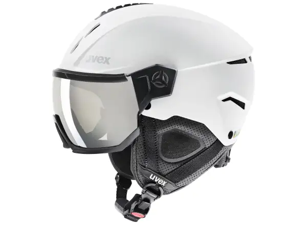 Uvex Instinct Visor Skihelm white/black matt