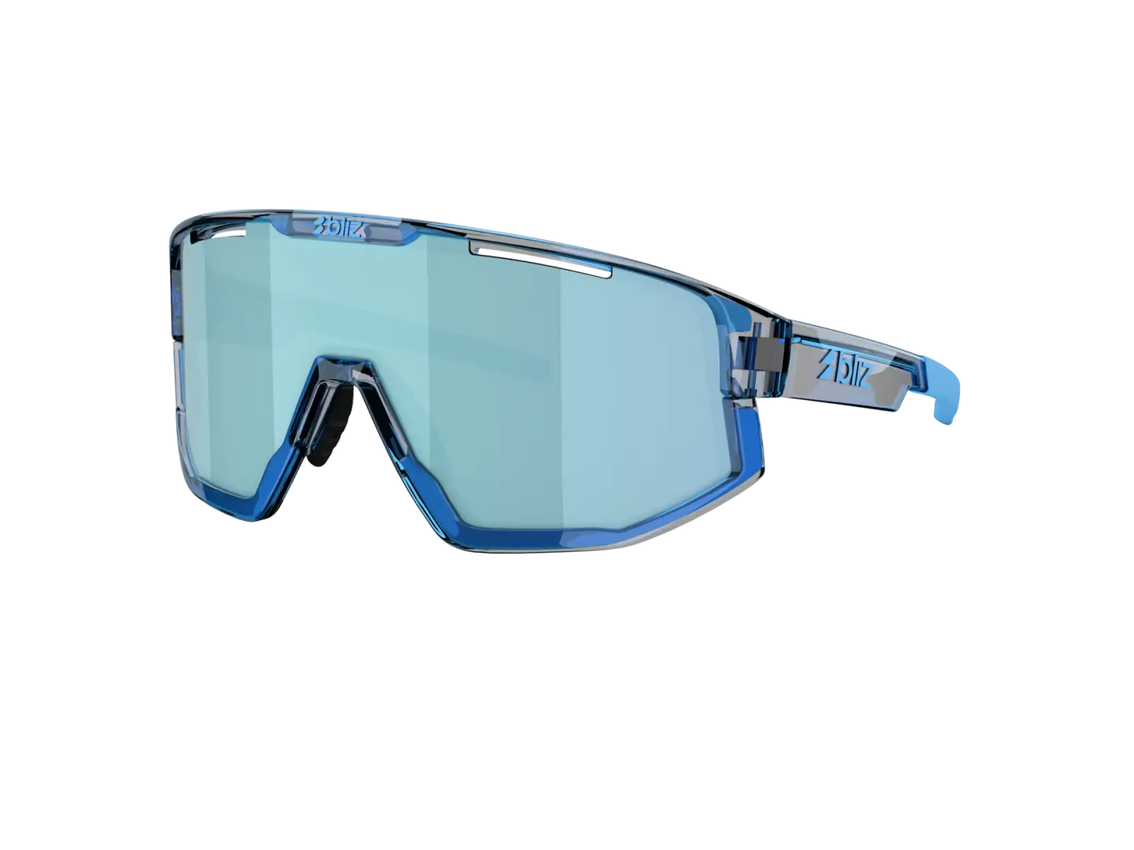 Bliz Fusion Small Sonnenbrille Transparent Blue/Smoke Ice Blue Multi