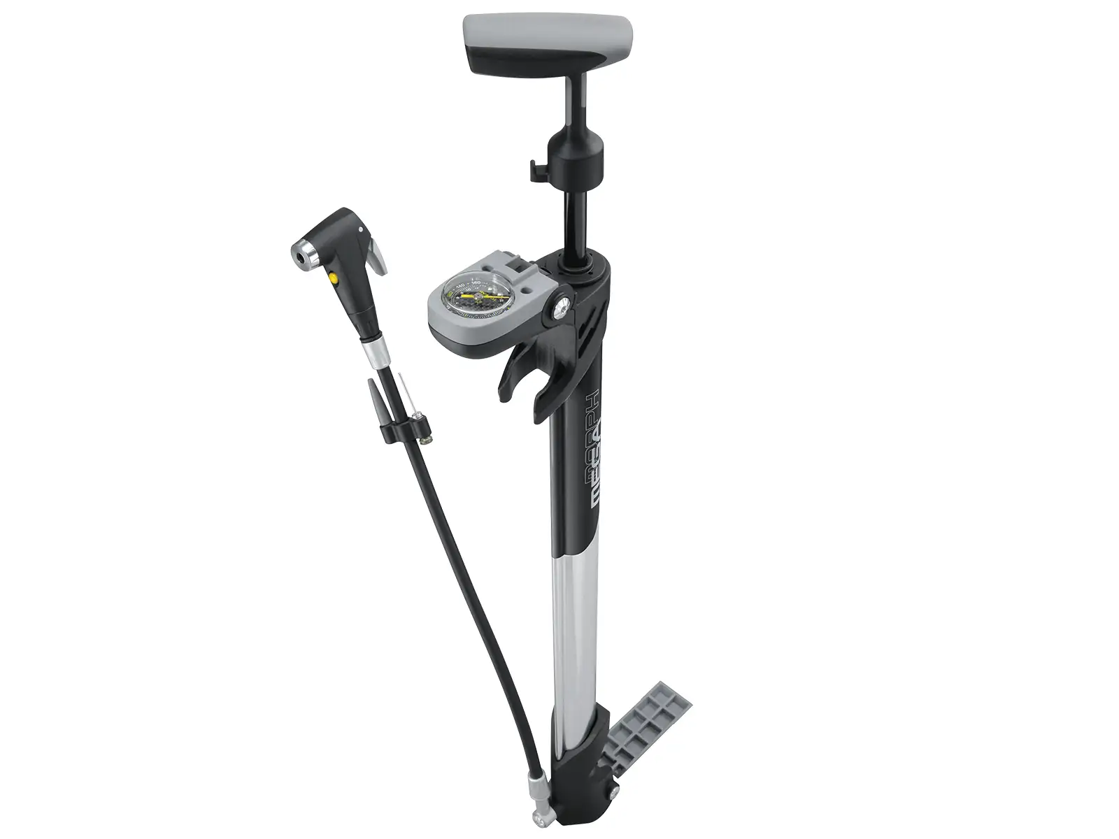 Topeak Mega Morph Werkstatt-Pumpe Schwarz/Silber