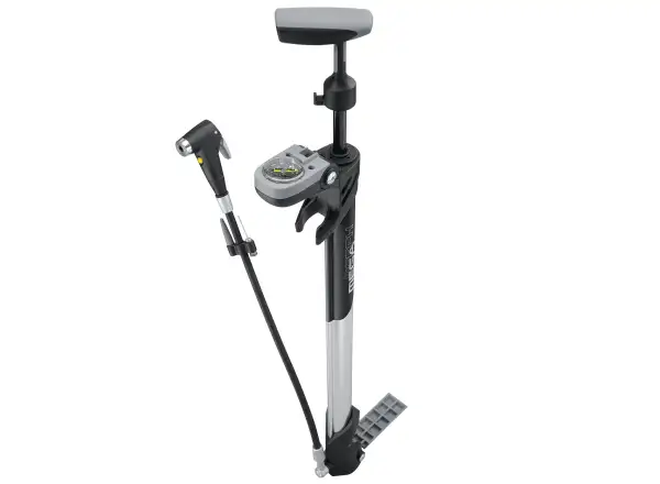 Topeak Mega Morph Werkstatt-Pumpe Schwarz/Silber