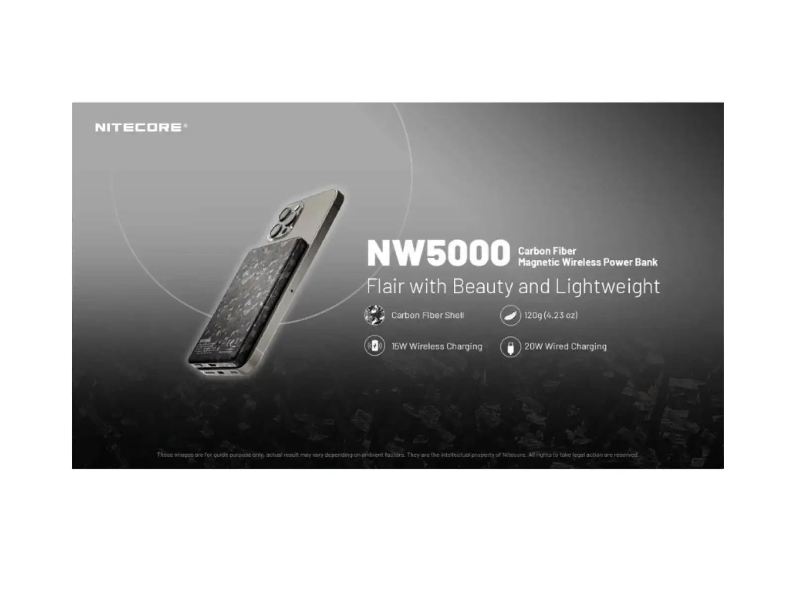 Nitecore NW5000 Powerbank mit drahtlosem Laden