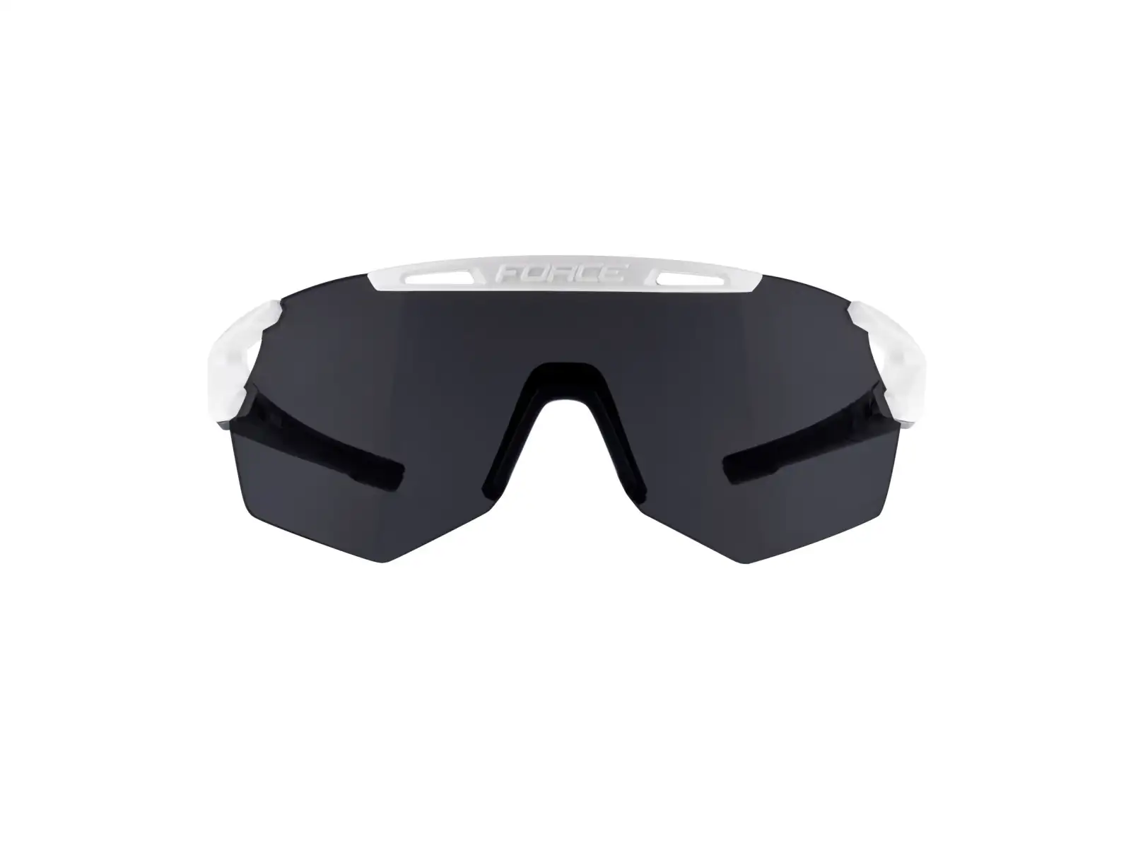Force Arcade Radbrille weiß/schwarz/schwarze verspiegelte Gläser