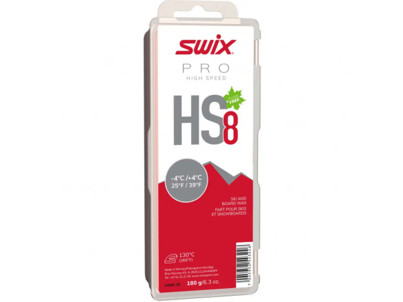 Swix HS08 High Speed Gleitwachs 180g