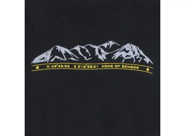 Sensor Merino Active Pt Mountains Herren T-Shirt kurzarm schwarz