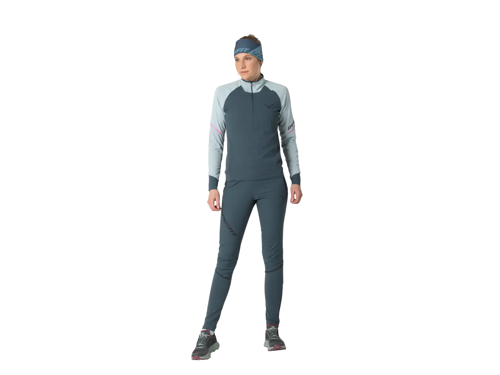 Dynafit Alpine 1/2 Zip Damen Langarmshirt Himmelblau