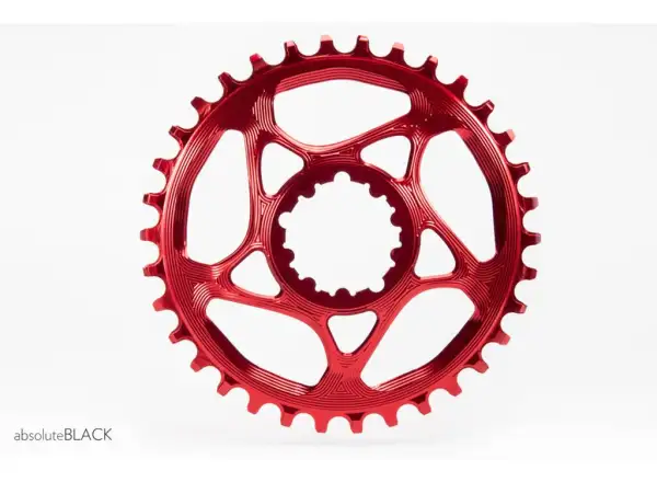 Absolute Black Kettenblatt für Sram 32z. Offset 3 mm Boost red