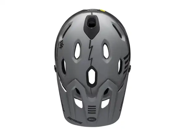 Bell Super DH Spherical Helm Mat Gray/Black Fasthouse