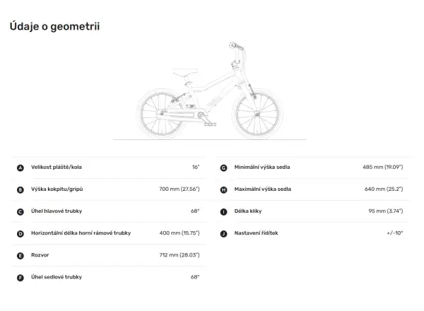 Woom GO 3 Metallic Blue 16 Kinderfahrrad