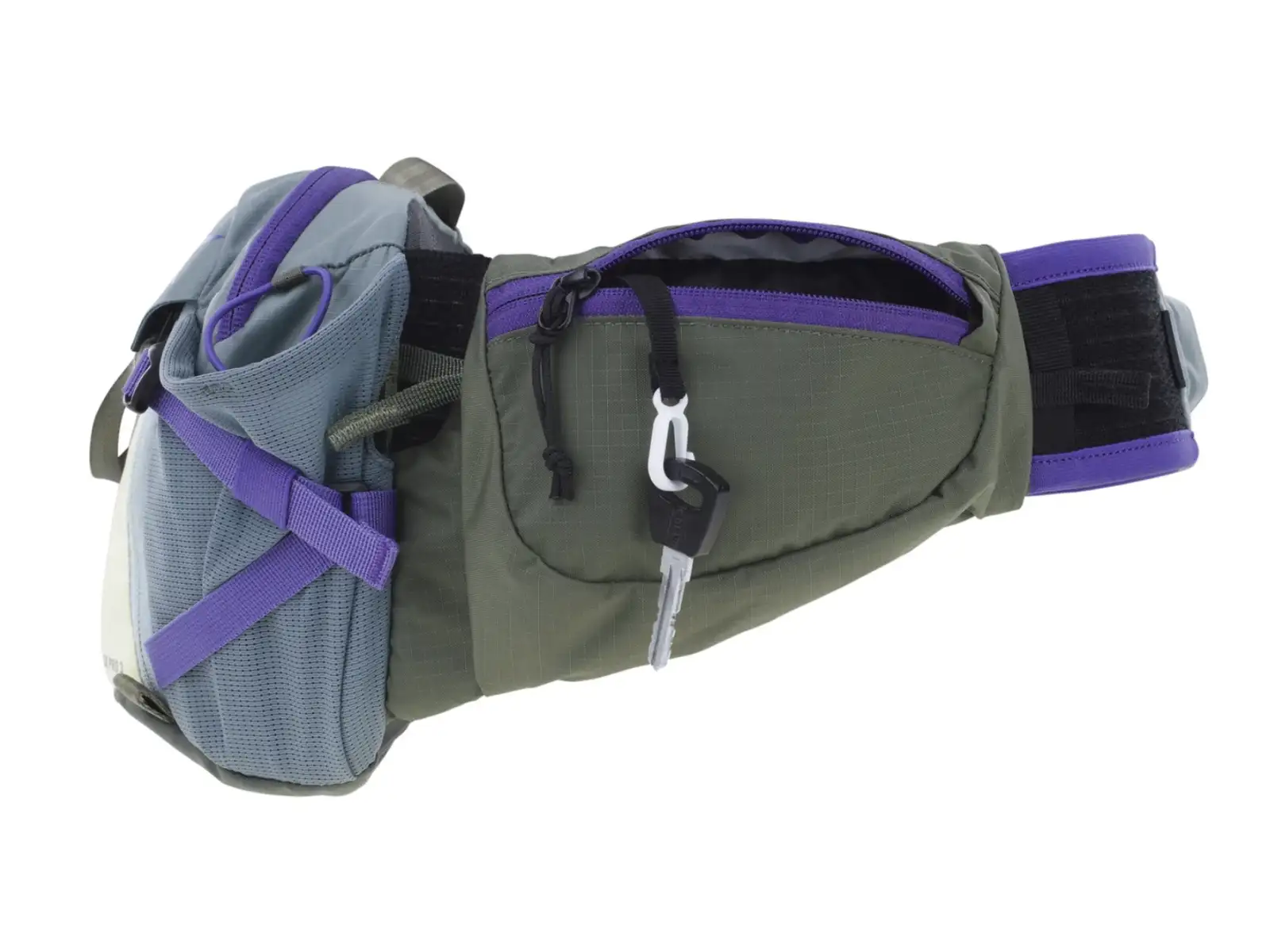 Evoc Hip Pack Pro 3 l + pint Tasche 1,5 l Steel/Violet/Dark Olive