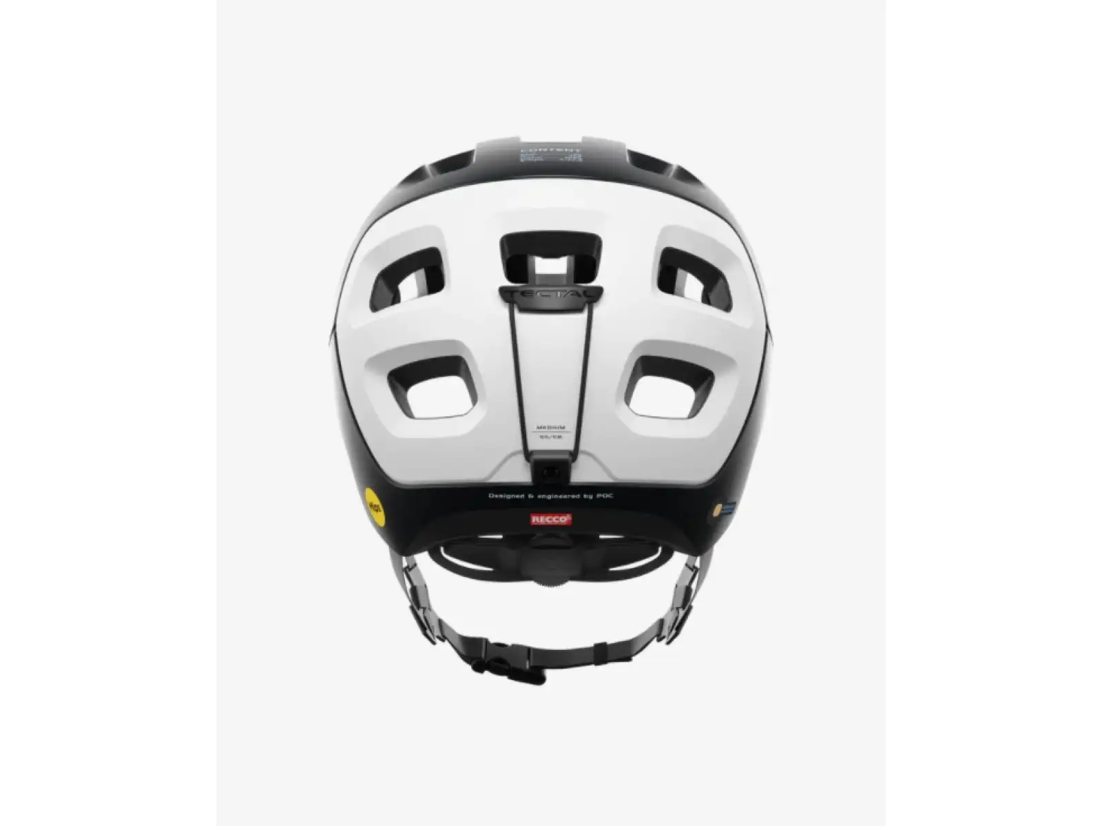 POC Tectal Race MIPS Helm Uranium Black/Hydrogen White Matt