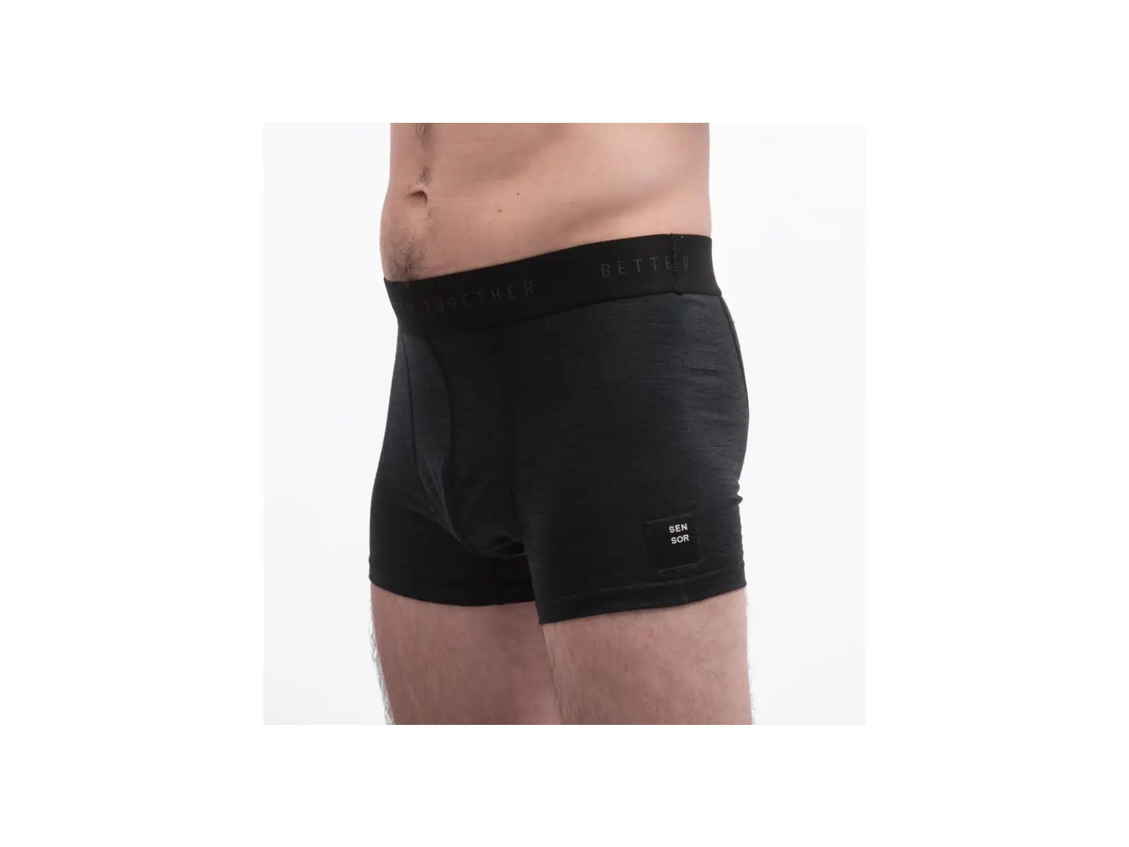 Sensor Merino Cordura Herrenunterwäsche Schwarz