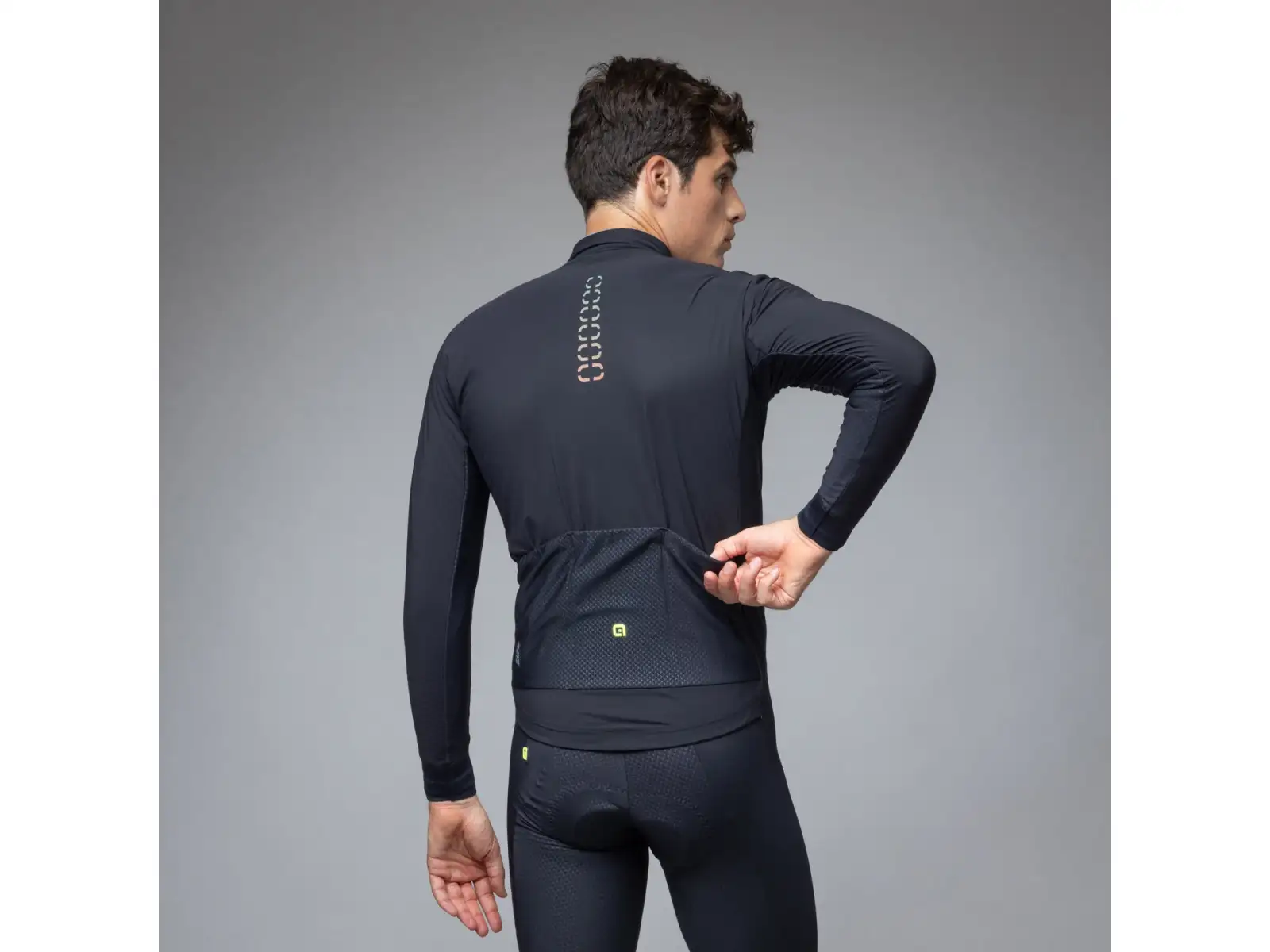 Alé R-EV1 Thermo Shield Herren Winter-Fahrradjacke Black