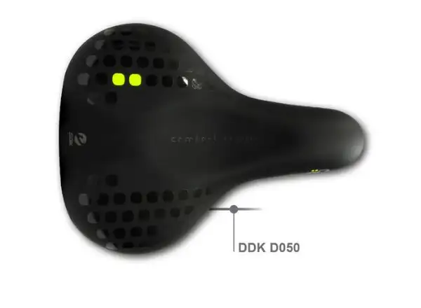 DDK D050 City Trekking-Sattel schwarz